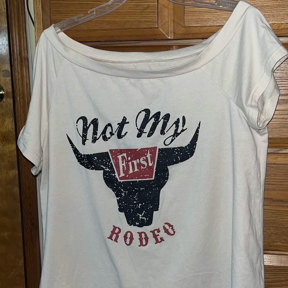 Not My First Rodeo Short Sleeve Tee - White